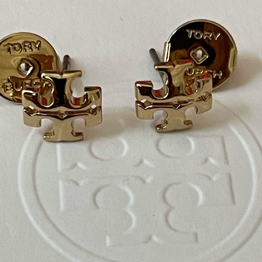 New Tory Burch Gold Plated Earrings